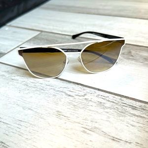 Balmain! Lovely White Slim Sunglasses